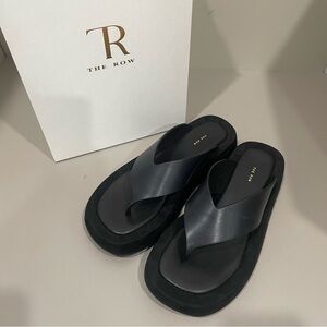 The Row Women's Black Authentic Sandals
